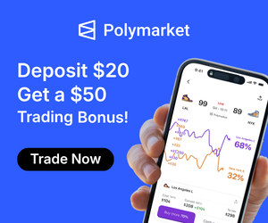 Polymarket prediction markets — Deposit $20, Get a $50 Trading Bonus!